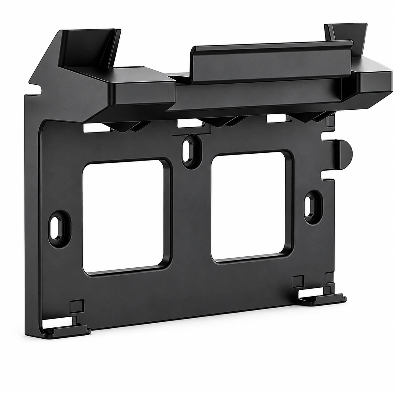 Black wall-mount bracket for Starlink Mini